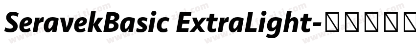 SeravekBasic ExtraLight字体转换